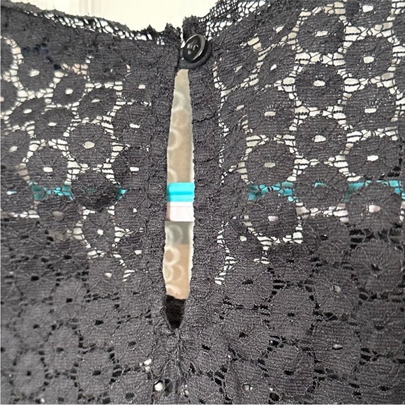 American Eagle Sleeveless Black Lace Babydoll Whimsigoth Tank. - Picture 5 of 8